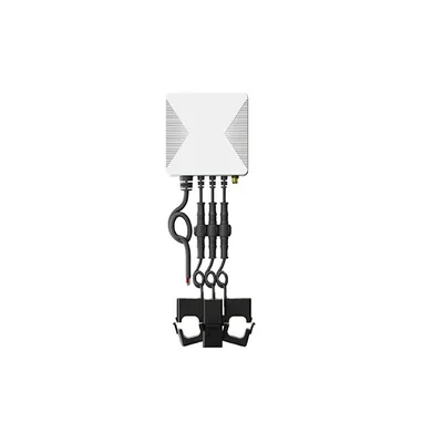 PC321-Z-TY ZigBee clamp meter centred small on a plain white background with its CT clamps and leads