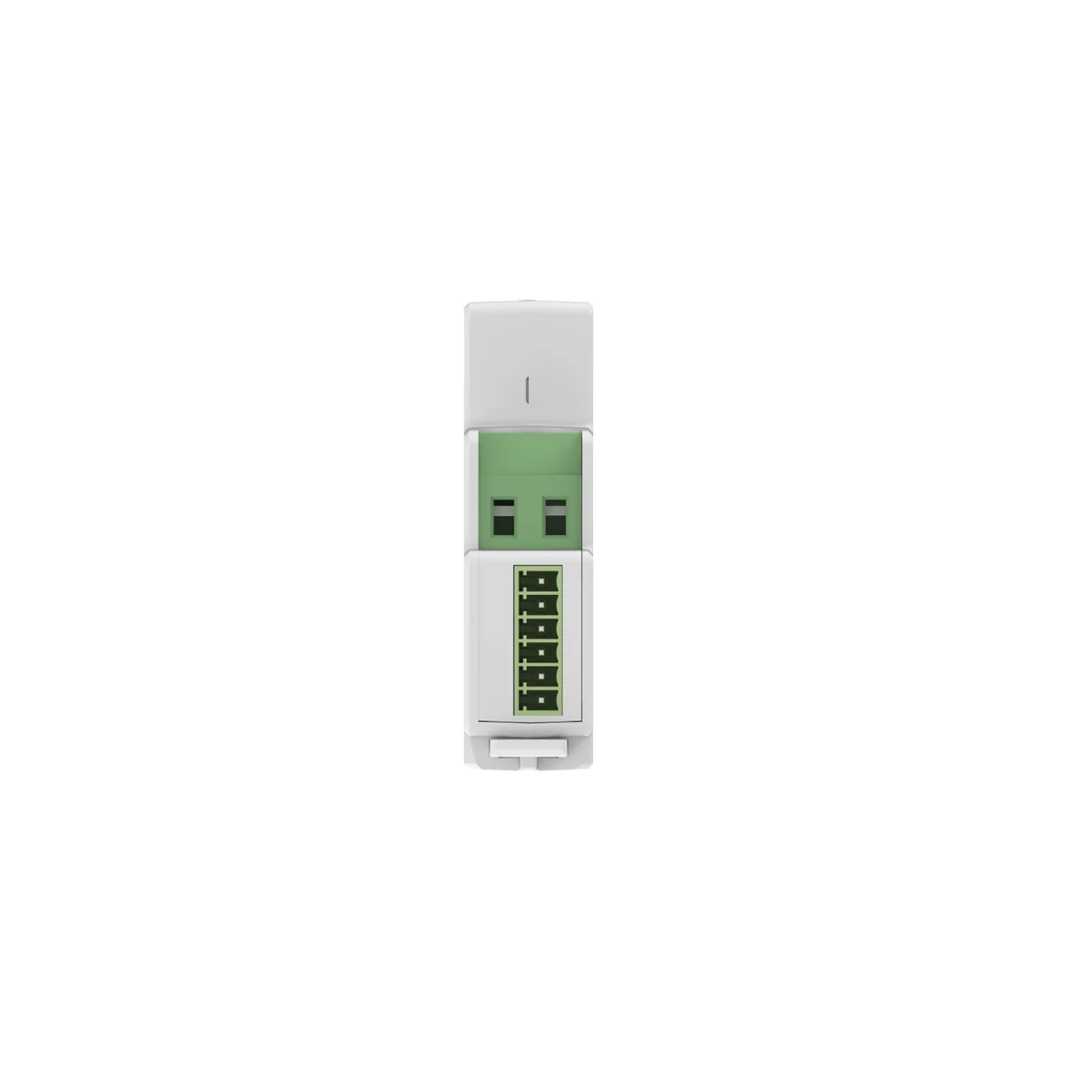 PC4711-W-E-TY/R dimensions and mounting drawing, single DIN module width for 35 mm DIN rail