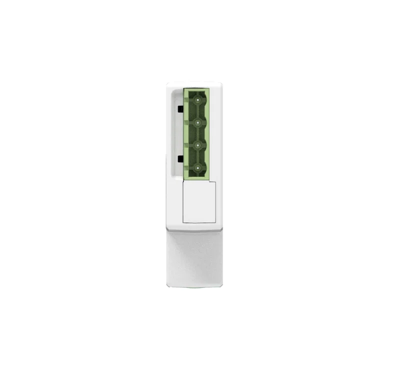 PC4711-W-E-TY terminal block detail with power and CT connectors on the single-phase meter