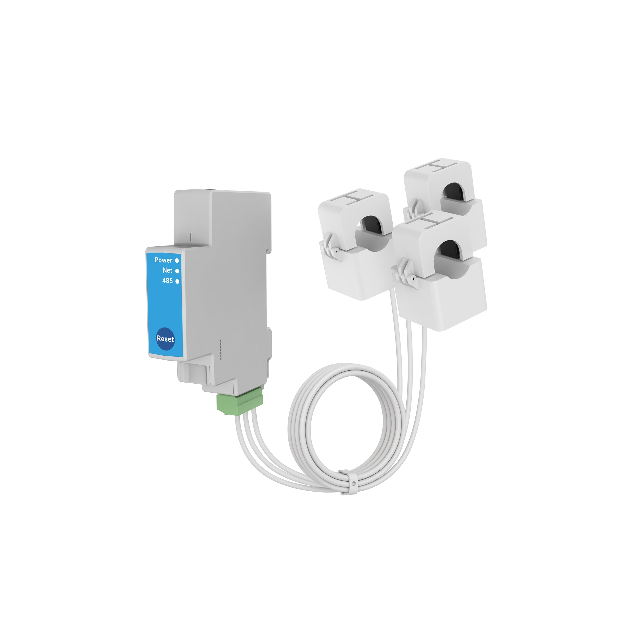TrioClip Open PC4713-W-485 three-phase smart energy meter with RS485 Modbus RTU and Wi-Fi HTTP MQTT Modbus TCP