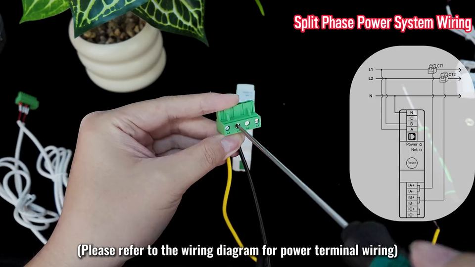 PC4713 split-phase (two-phase) wiring — still from the video